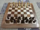 16" Wooden Non Magnetic Foldable Chess set