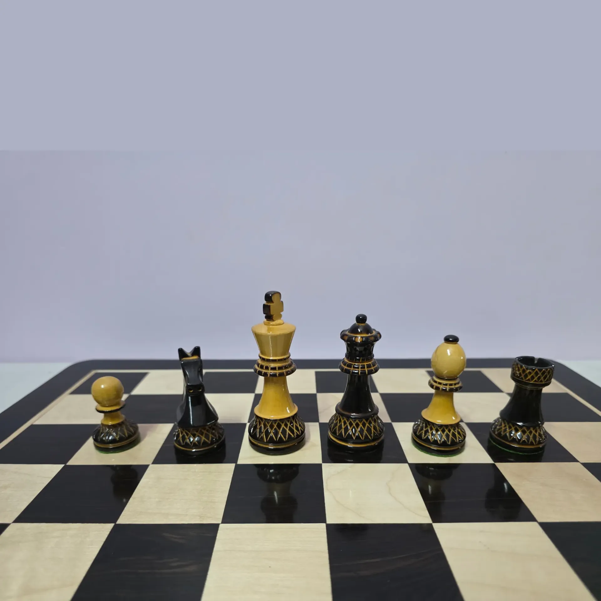 German Knight Burnt wooden pieces